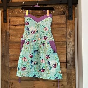 Floral Anthropologie cooking apron